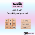 الفرق بين أهداف البحث وأهمية البحث