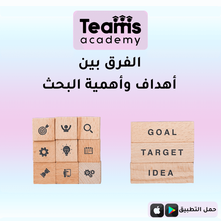 الفرق بين أهداف البحث وأهمية البحث