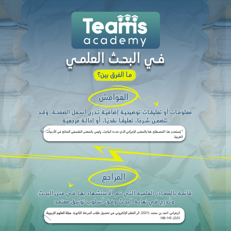 ما الفرق بين الهوامش والمراجع