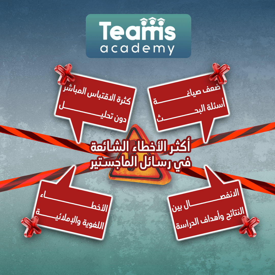 أكثر الأخطاء الشائعة في رسائل الماجستير