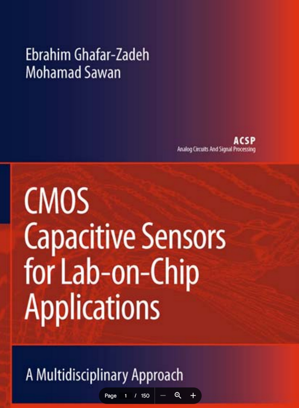 CMOS Capacitive Sensors for Lab on Chip  Applications